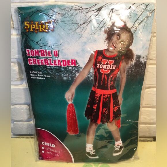Zombie Cheerleader Costume M 8/10 - Picture 1 of 3